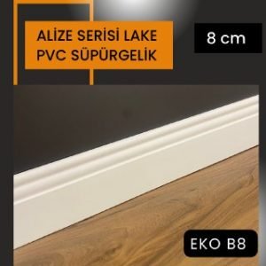 ALİZE SERİSİ SATEN BEYAZ PVC SÜPÜRGELİK PROFİLLERİ MİLAS